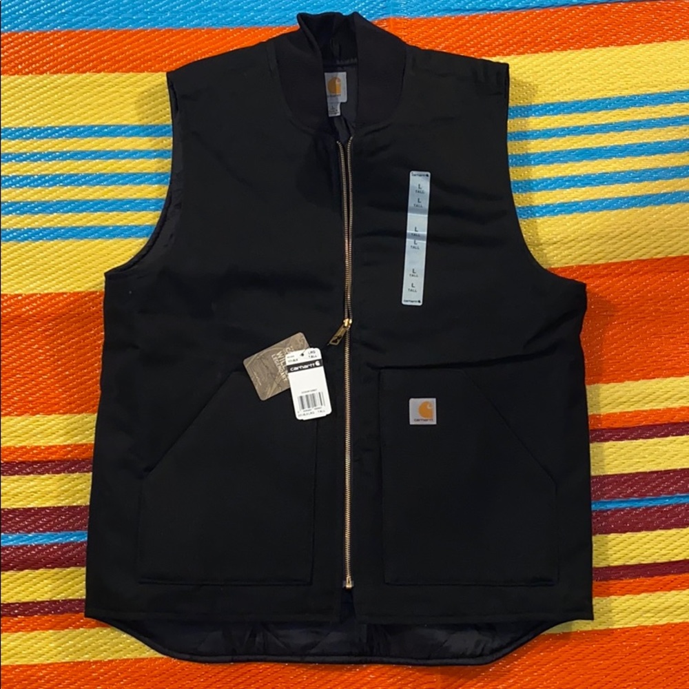 Carhartt Men DUCK VEST ARCTIC-QUILT LINED Large